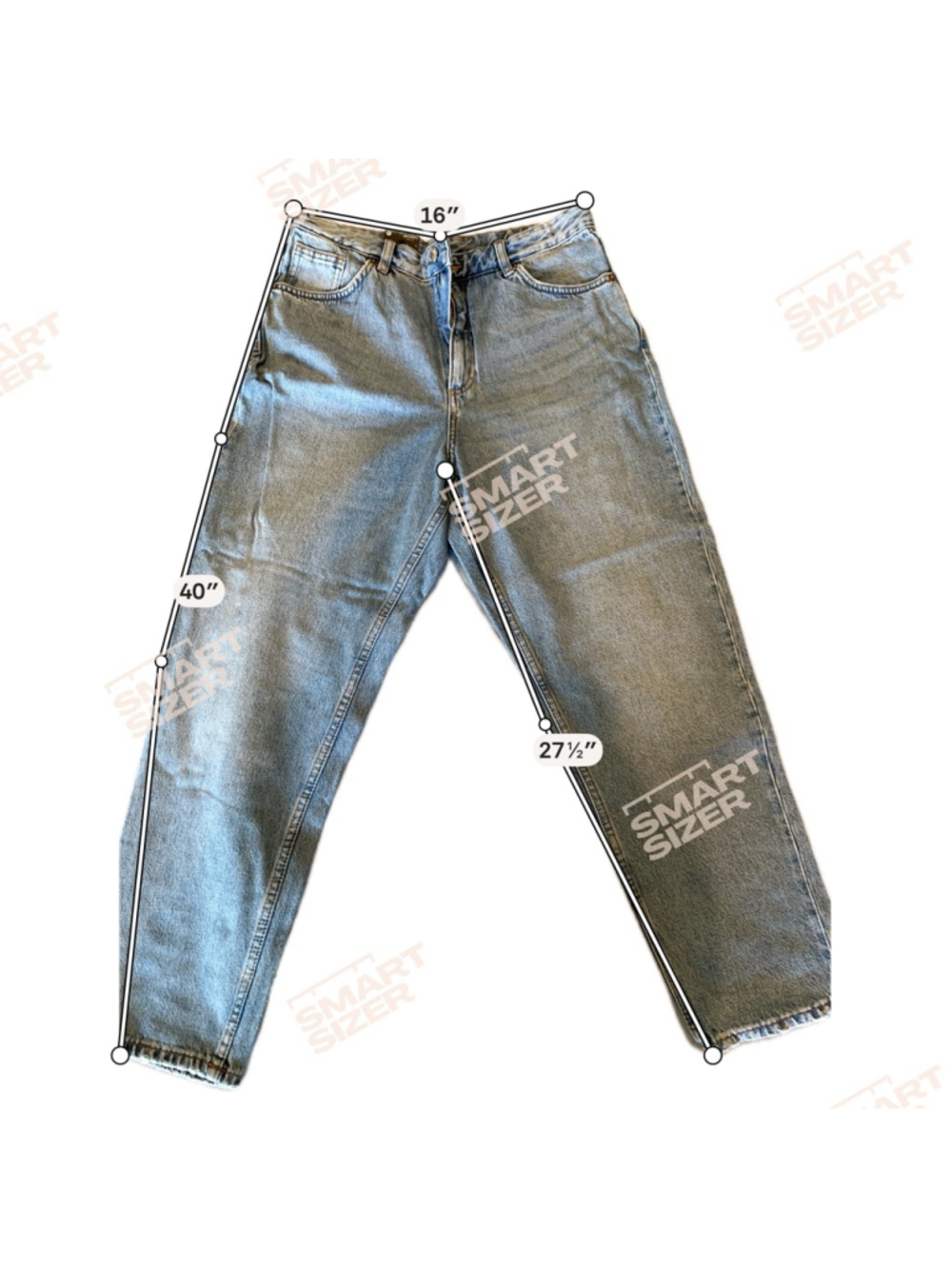 Women's Monki Straight Leg Jeans Size 28 Blue - Picture 5 of 5
